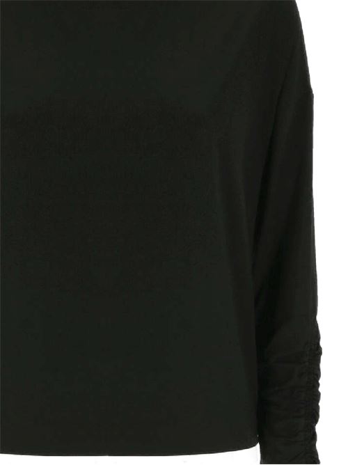 Black stretch-jersey woman top Patrizia Pepe | 8M1575J013K103